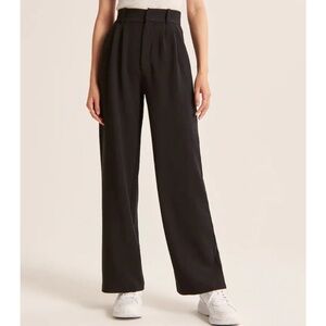 Women's Black Wide-Leg Pants
